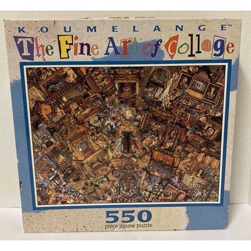 Victorian Treasures 550 Piece Koumelange The Fine Art of Collage Puzzle Complete